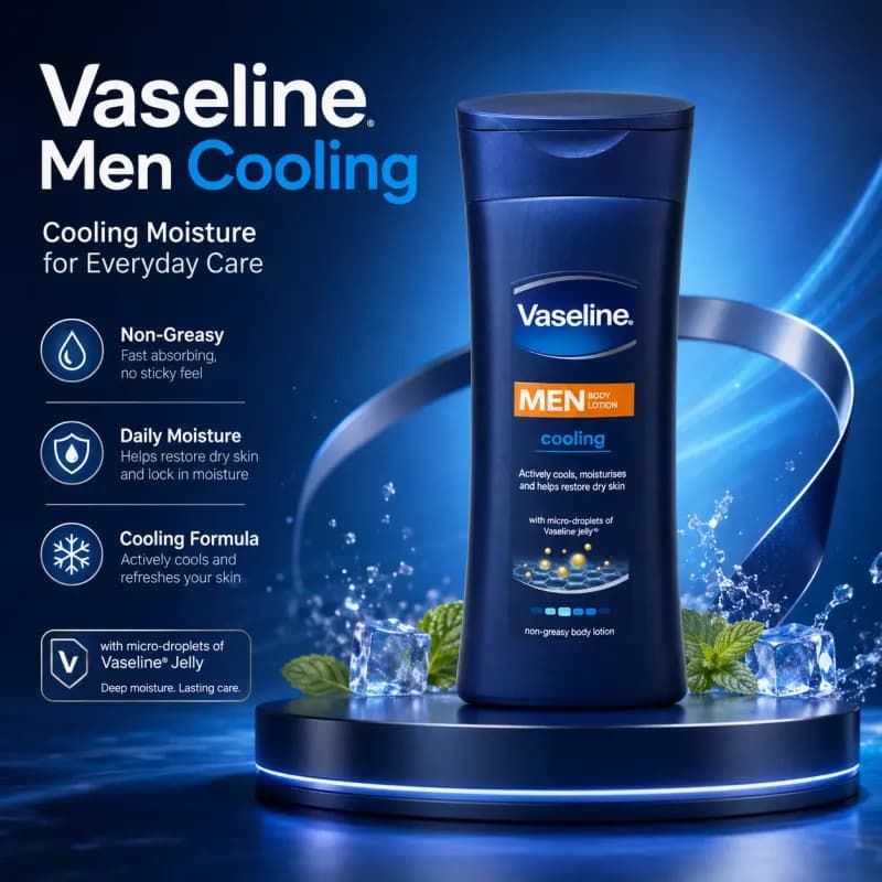 Vaseline Men Cooling Body Lotion 400ML