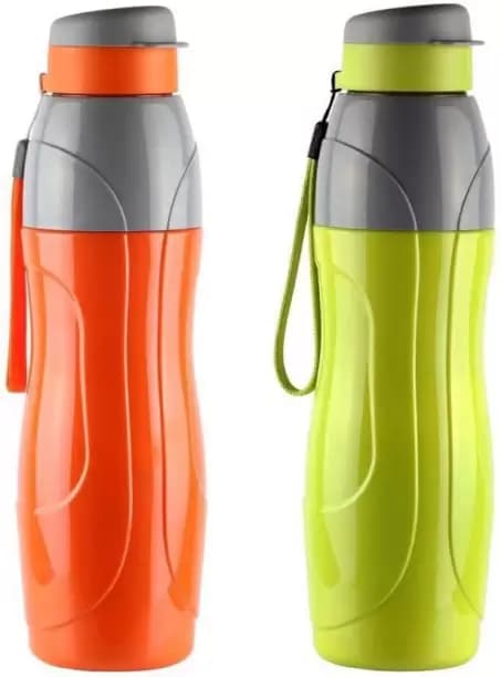 Water Bottles, Pack of 2, Multicolor Plastic