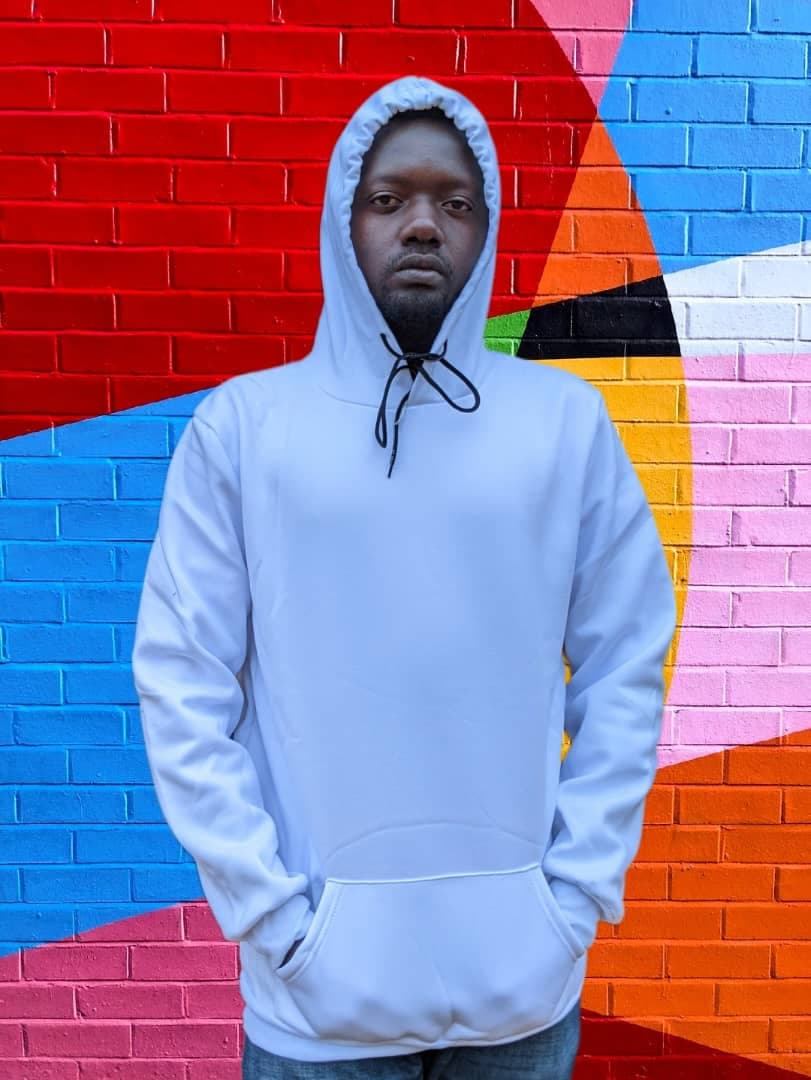 white hoodie