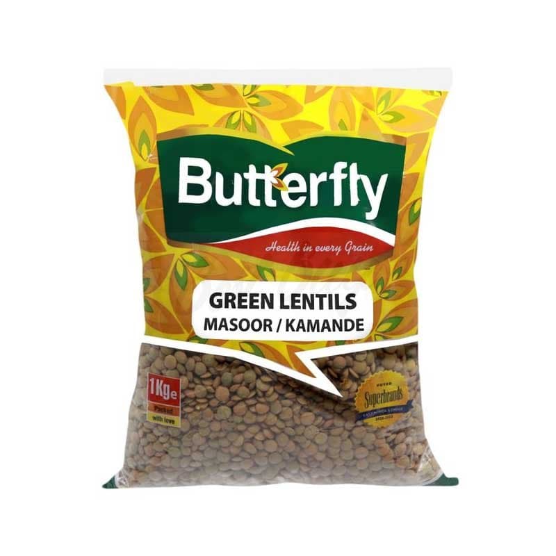 Butterfly Green Lentil (Masoor/Kamande) 1Kg