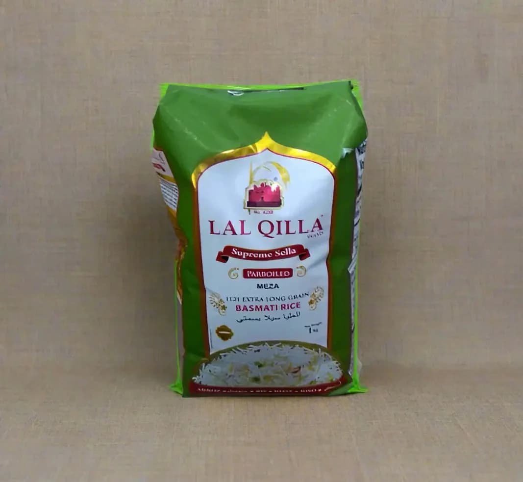 Lal Qilla Parboiled 1121 Extra Long Grain Basmati Rice(Green) 1Kg