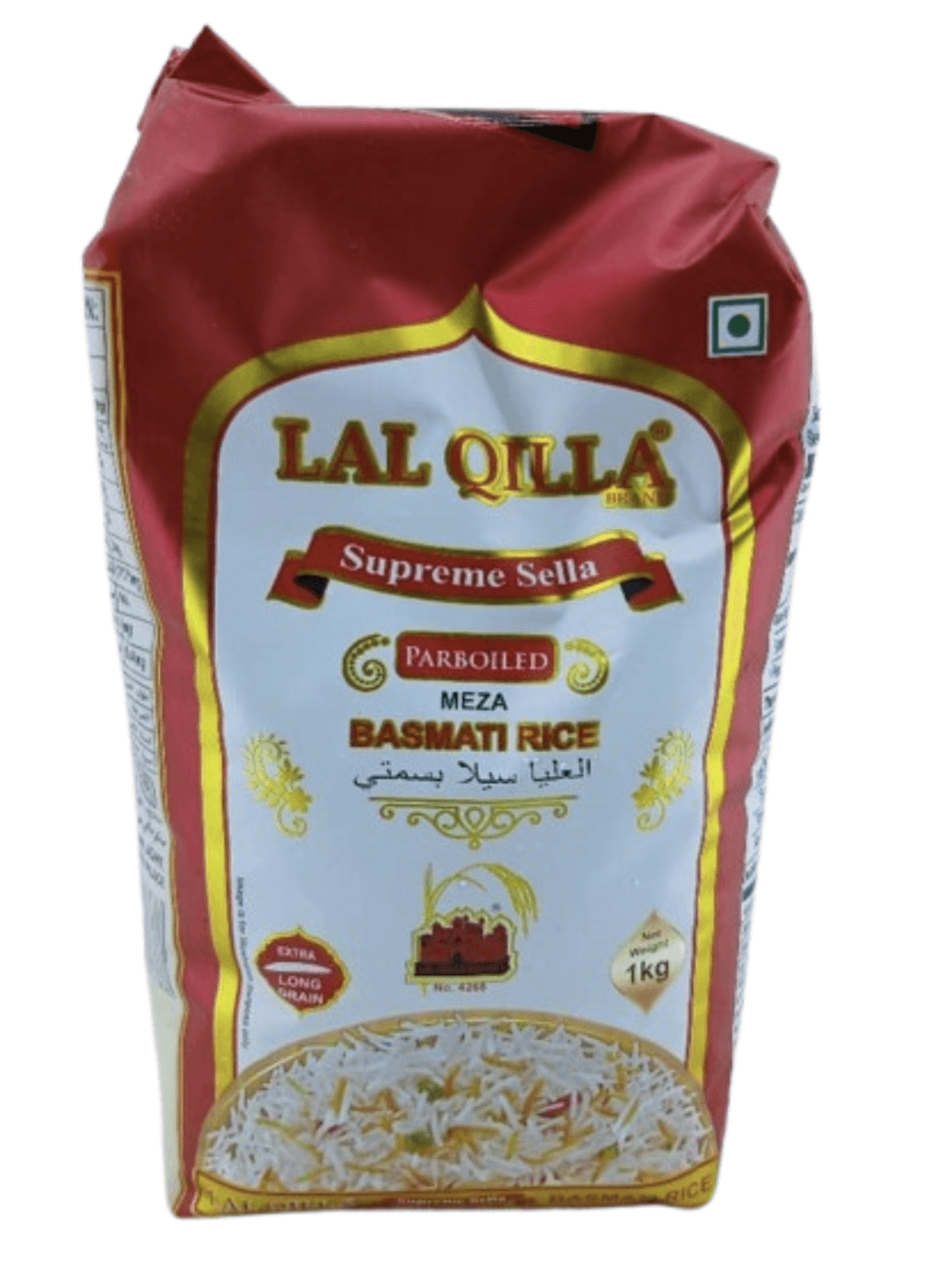 Lal Qilla Parboiled Extra Long Grain Basmati Rice(Red) 1Kg