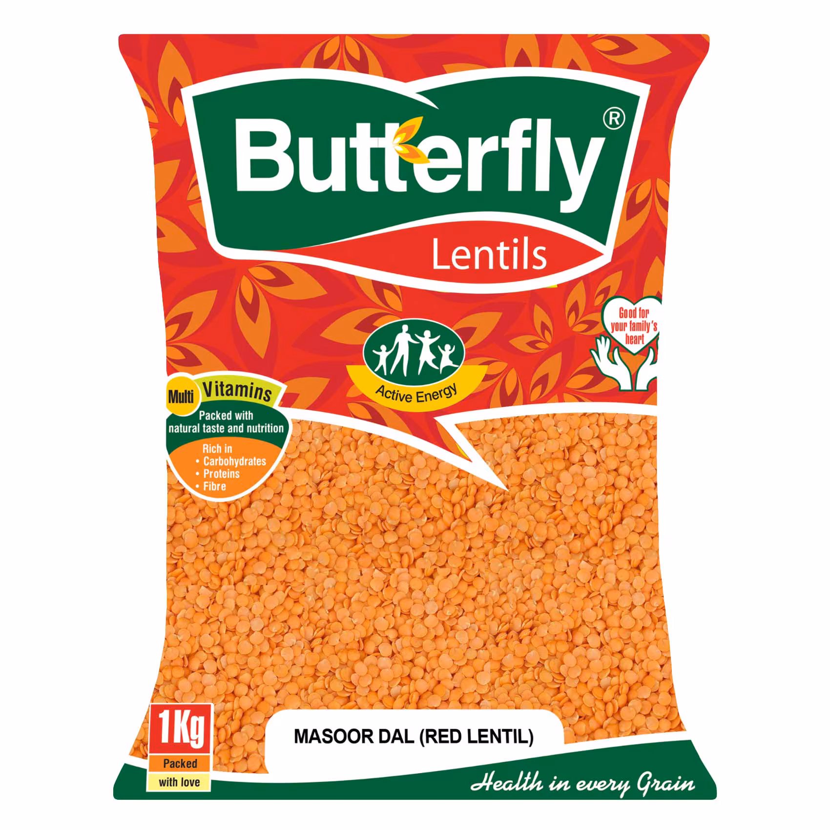 Butterfly Masoor Dal (red Lentils) 1Kg