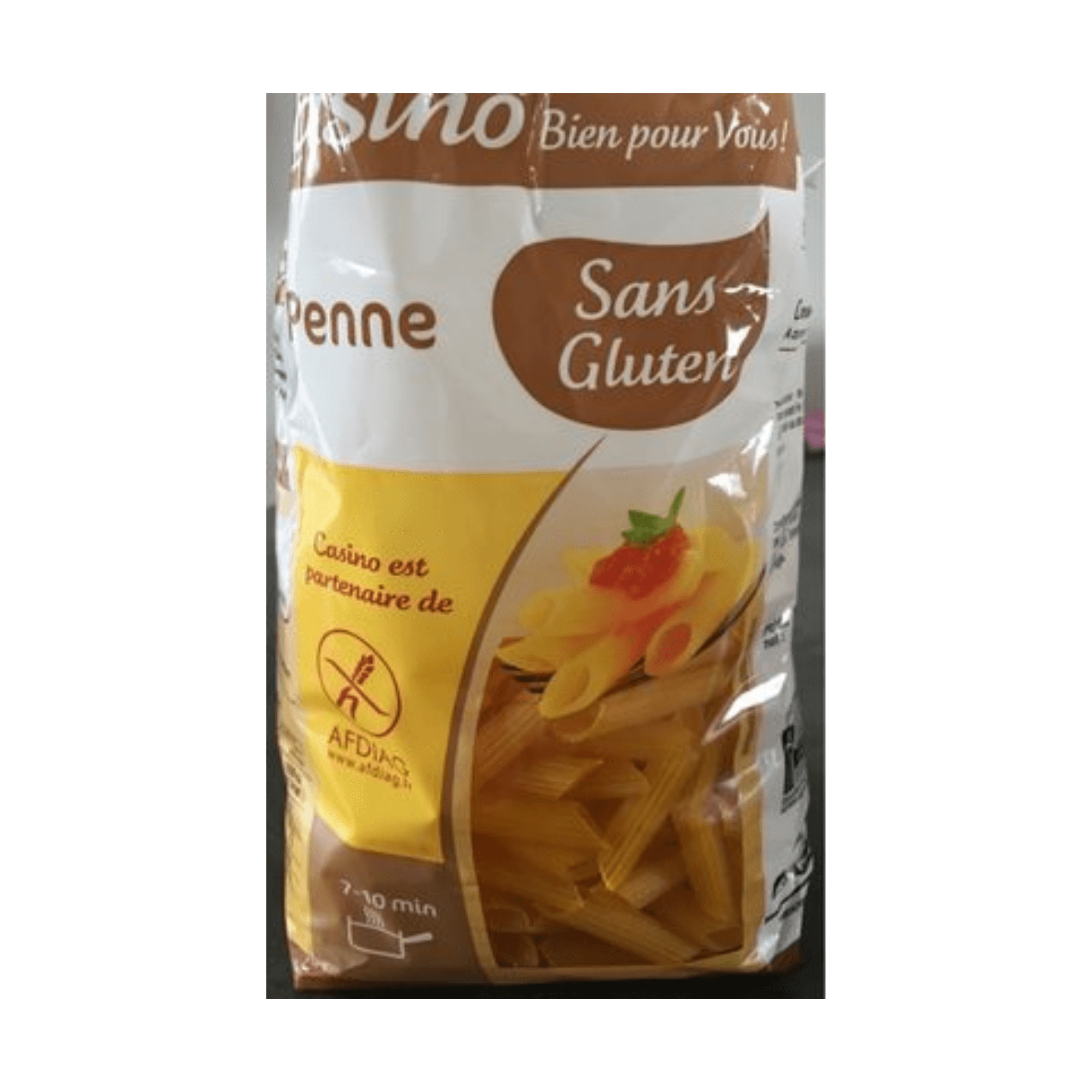 CASINO PENNE MAISON RIZ SANS GLUTEN 400GX10