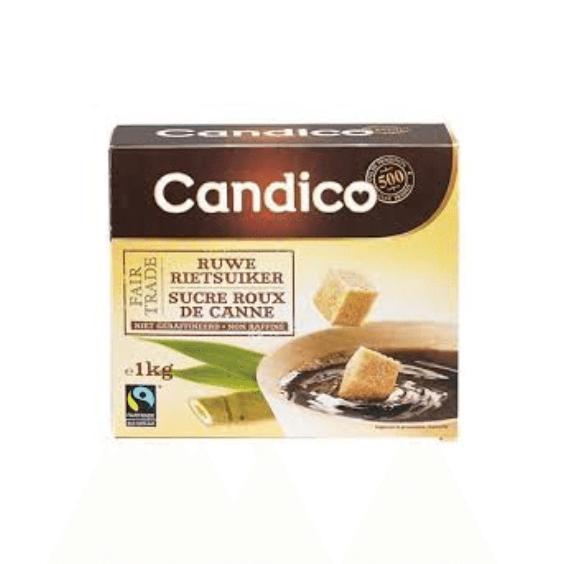 Fairtrade Candico Sucre roux De Canne, 1kg