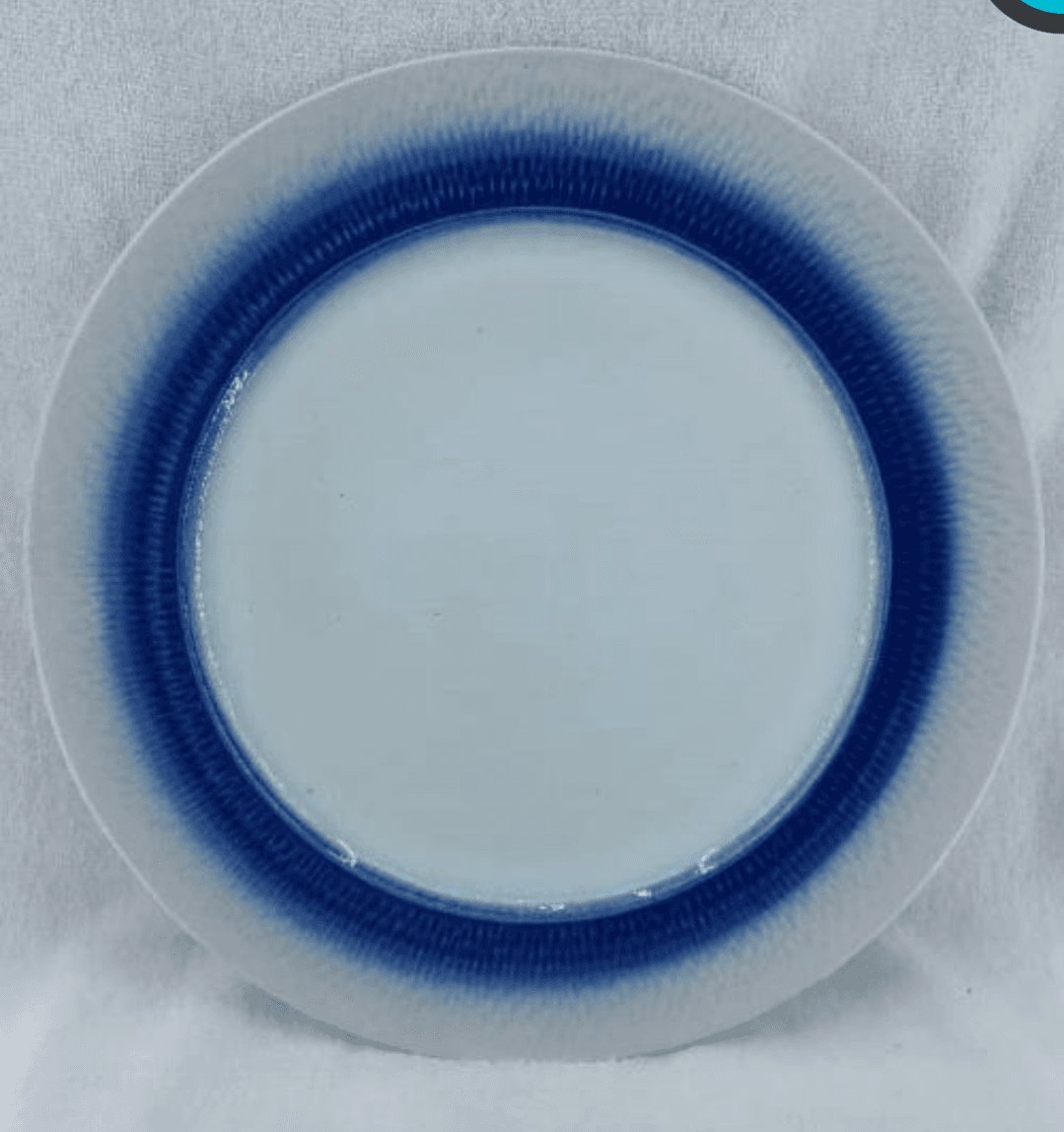 Blue White plate