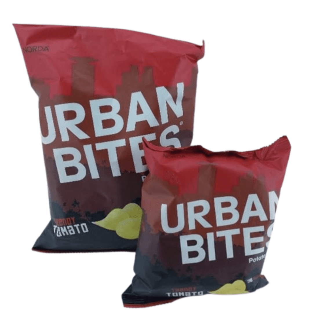 Urban bites potato crisps trendy tomato 30gr