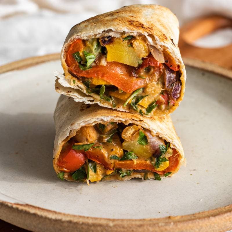 Vegetables shawarma