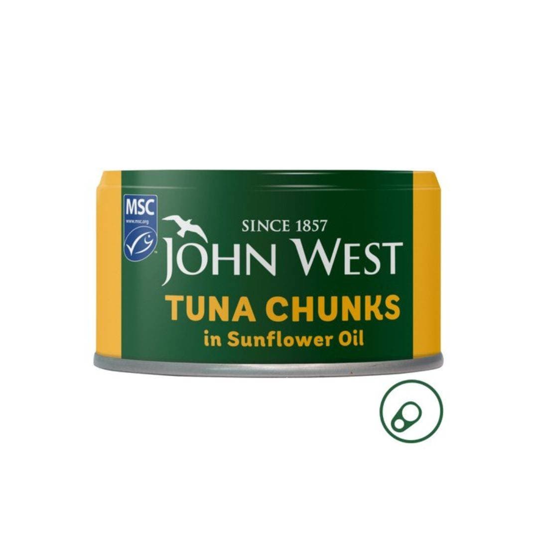 JOHN WEST Tuna Chunks In Sunflower Oil 125G