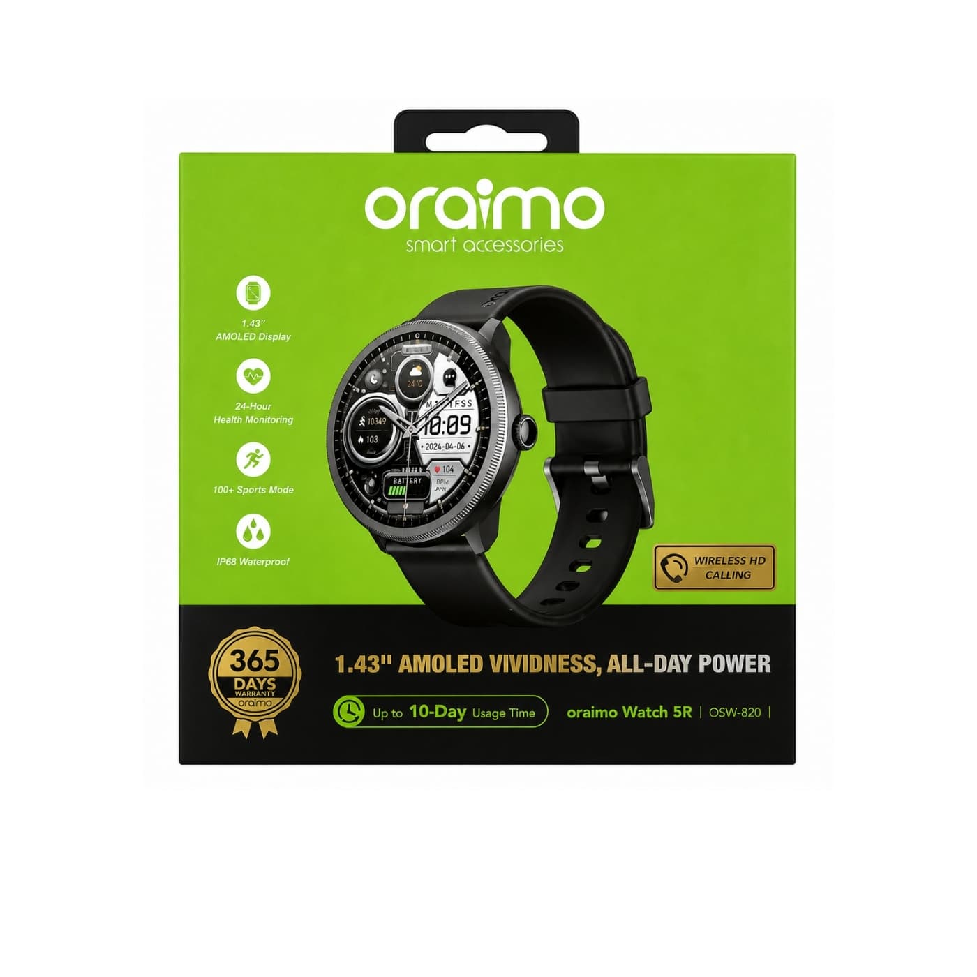 Oraimo – Smart Watch OSW-850H – AI Premium