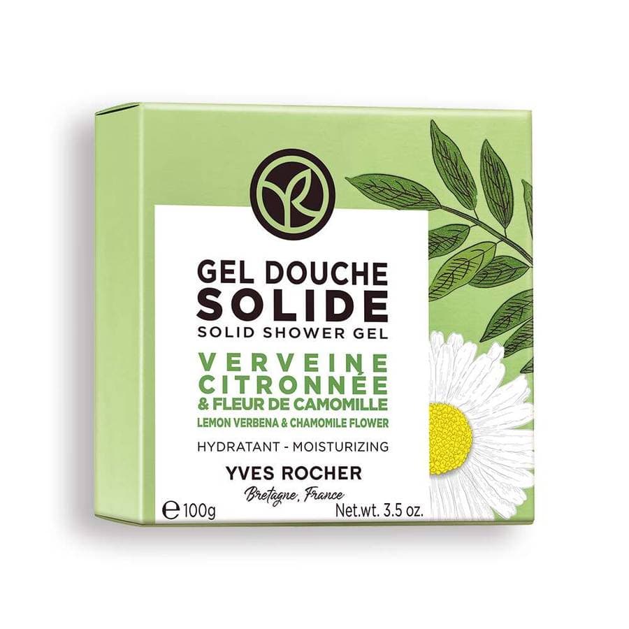 Yves Rocher – Gel Douche Solide Hydratant Verveine Citronnée & Fleur de Camomille – 200 ml