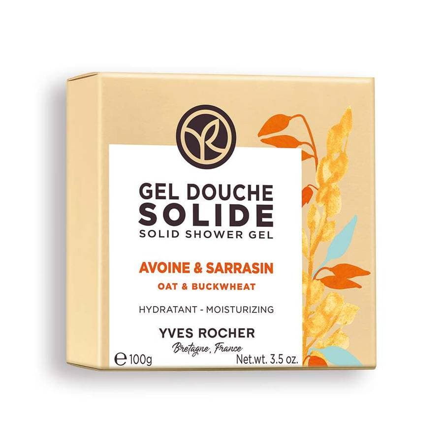 Yves Rocher – Gel Douche Solide Hydratant Avoine & Sarrasin – 100 g