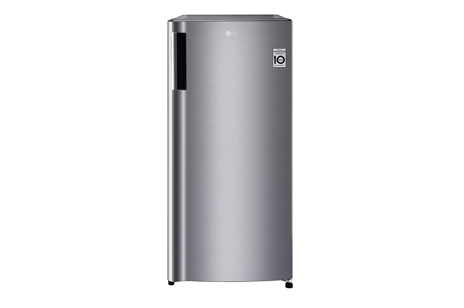 LG 169L Single Door Refrigerator with Larger Capacity, Smart Inverter Compressor™, Extra Large Freezer, Key Lock