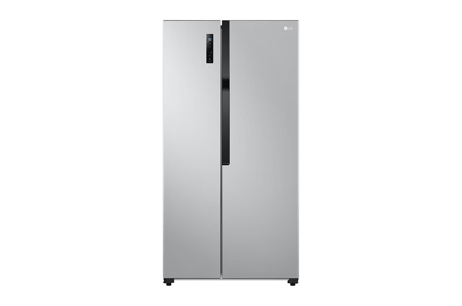 LG 519L Side-by-Side Refrigerator with Total No Frost, Multi Air Flow, Touch LED Display, LED Lighting, and Tempered Glass Shelves