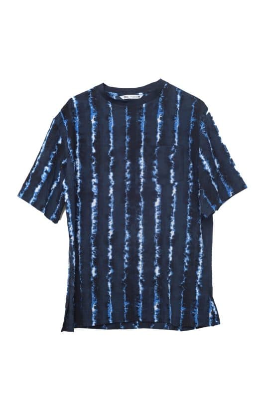 Zara Striped Tie Dye Men T-shirt