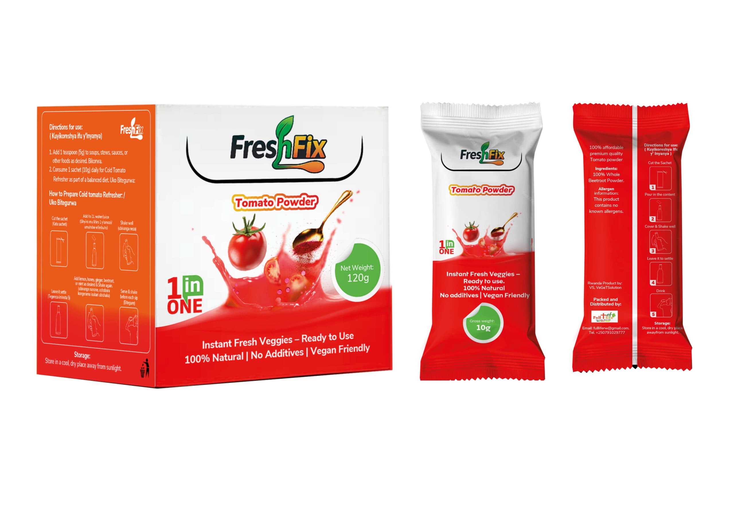 TomaTinO Instant fresh tomato powder (120g)