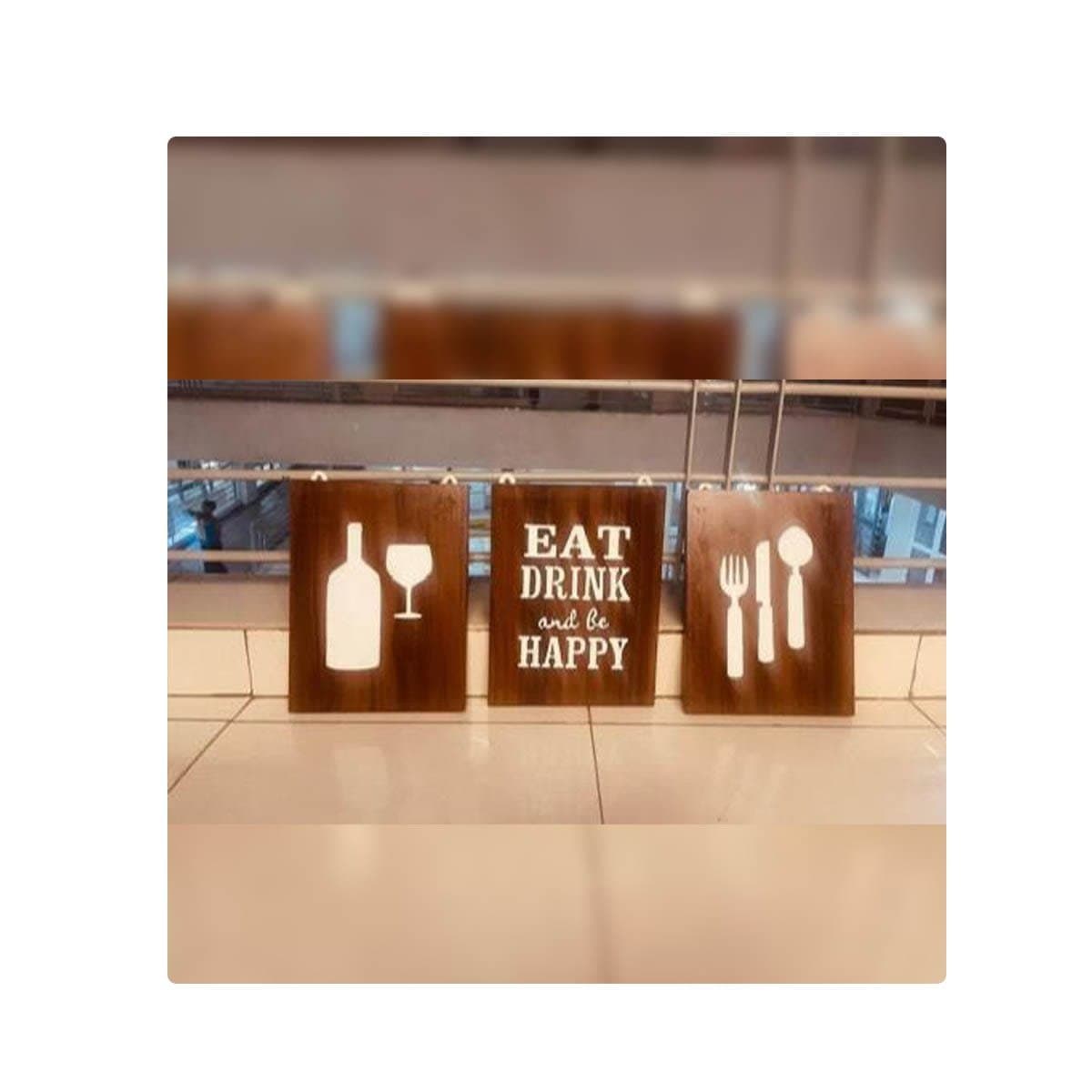Saye Company Ltd Eat Three Piece Frame Board Decor – 40/30cm
