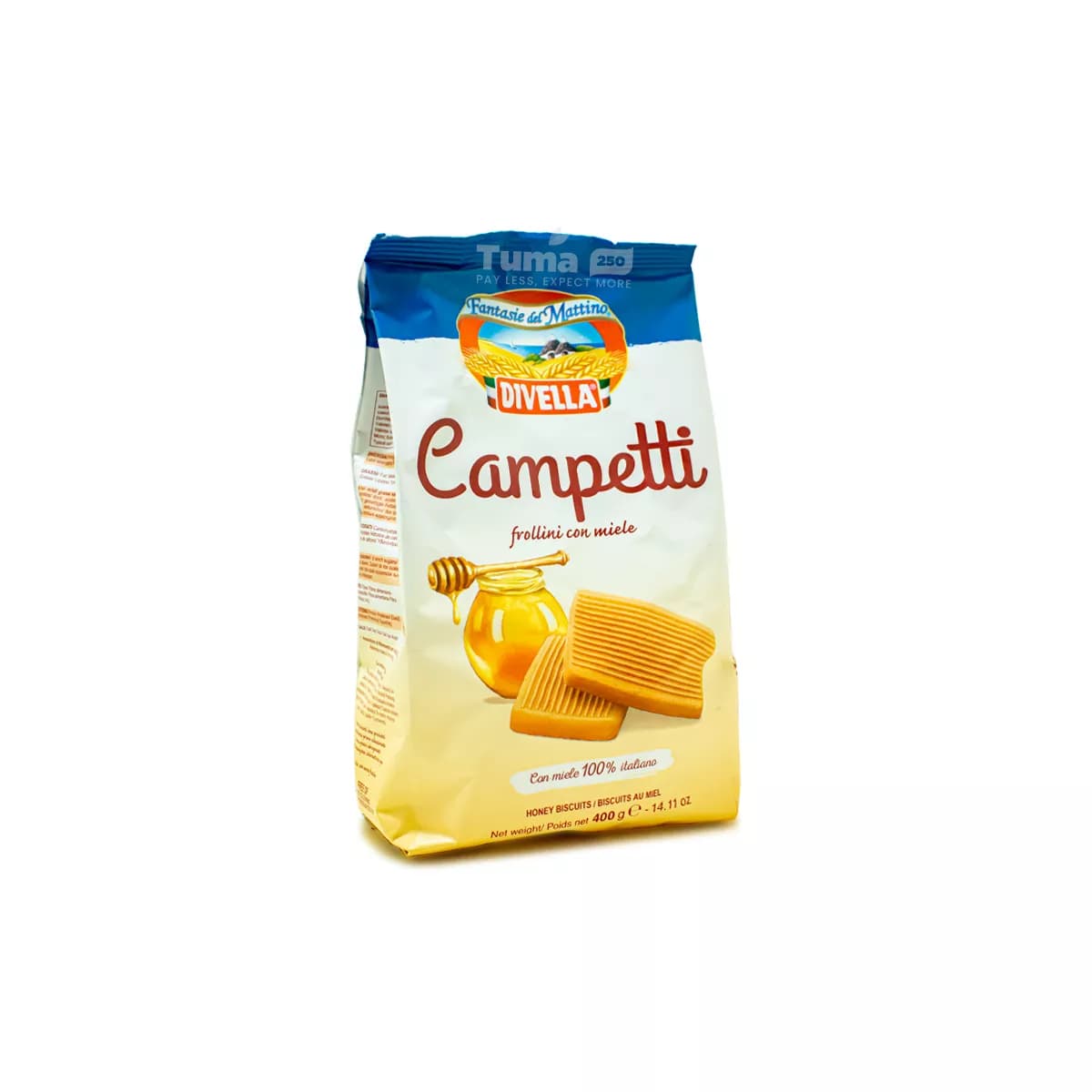 Divella Campetti With Honey Biscuit 400g