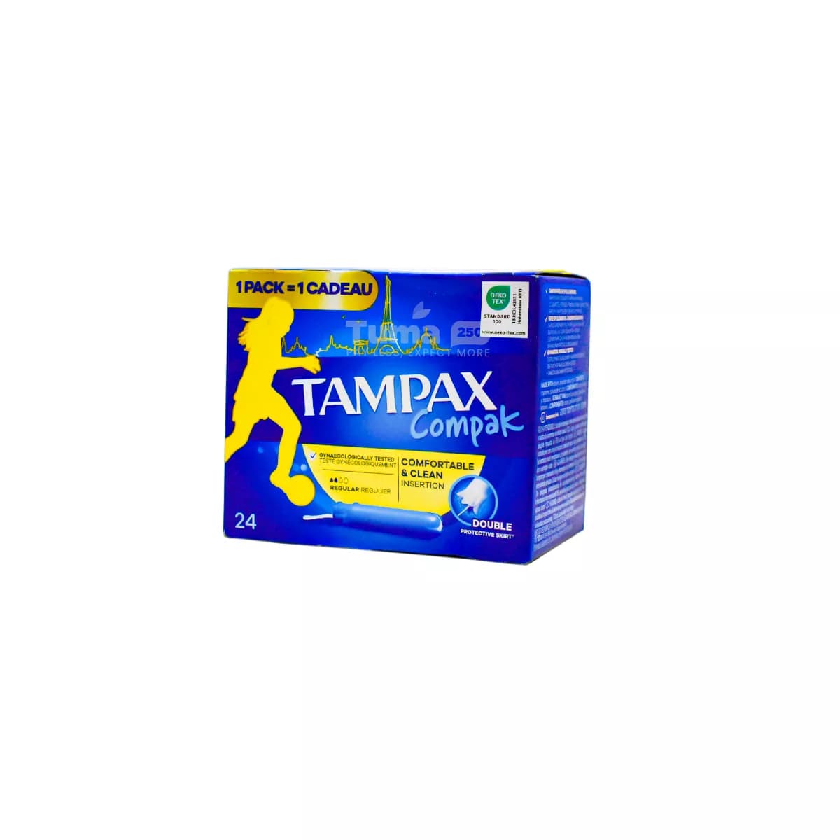 Tampax Compak Comfortable & Clean Double Protective Skirt 24pcs