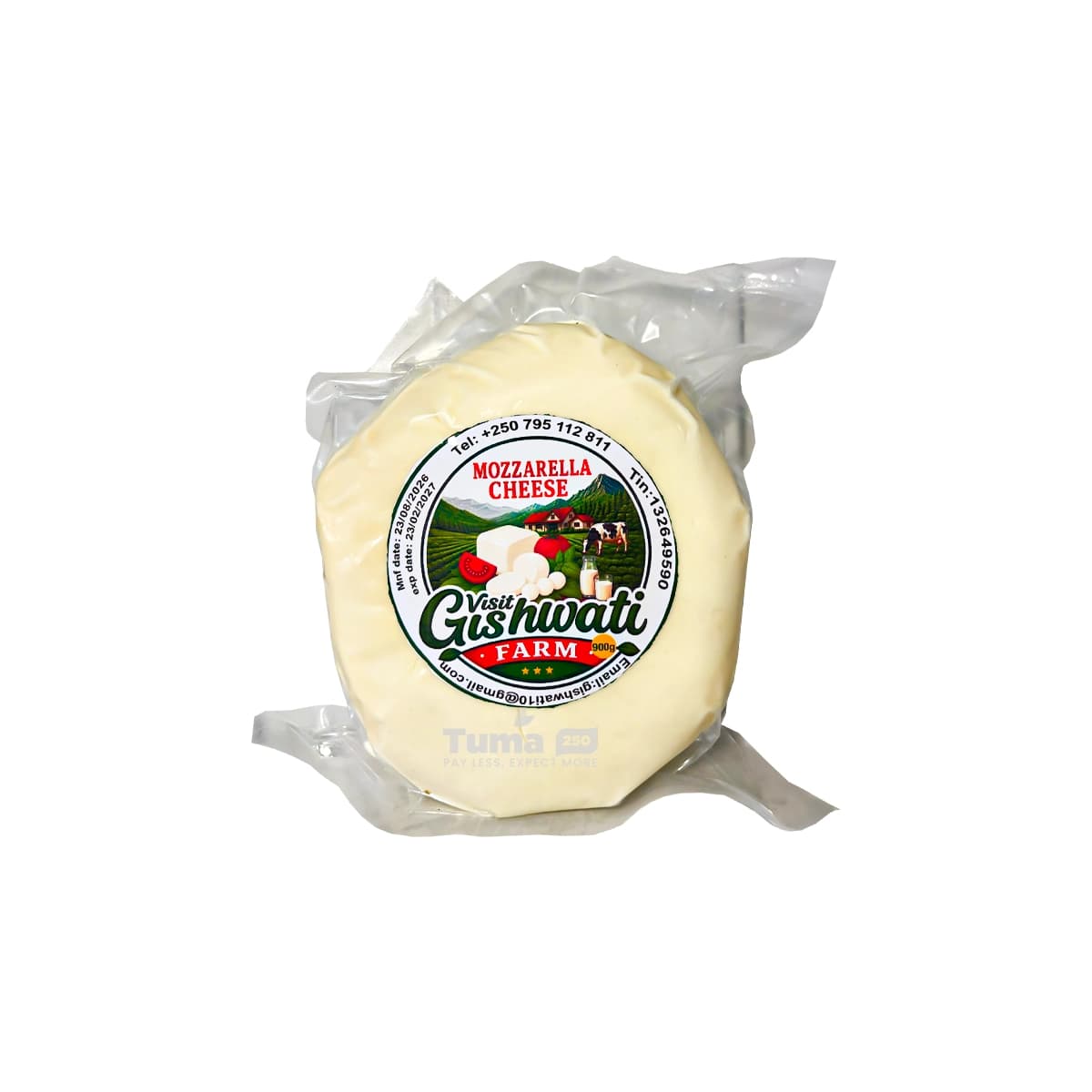 Visit Gishwati Farm Mozzarella Cheese 900g
