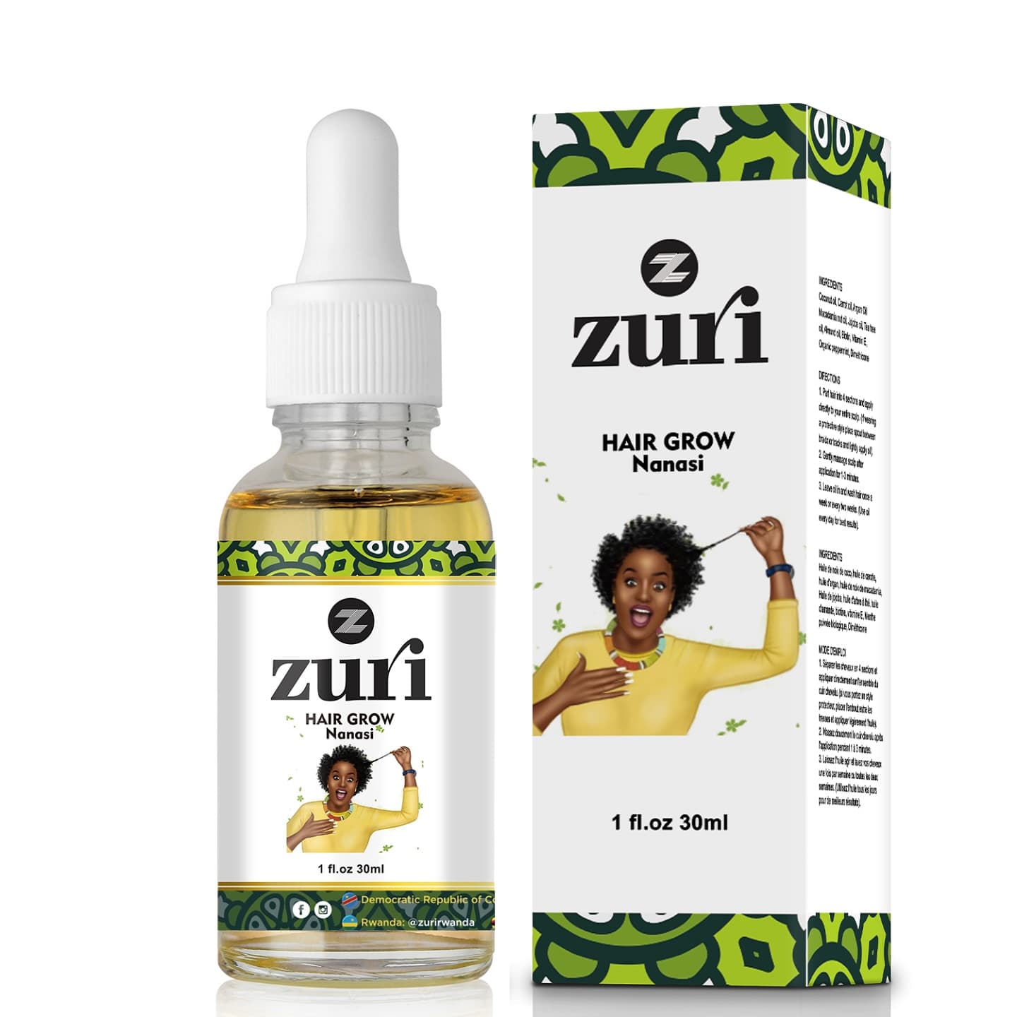 ZURI HAIR GROW NANASI 30ML