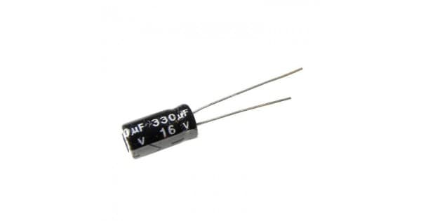 330 µF 16V Electrolytic Capacitor