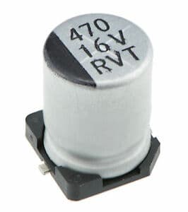SMD aluminum electrolytic capacitor 470uF/16V