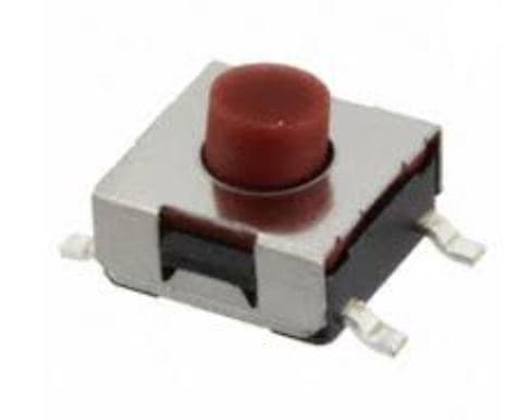 6*6*3.4mm SMD 5 Pin Red Button Micro Switch