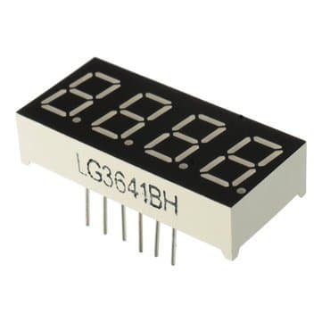 0.36 Inch Common Anode 4 Bit Red Digital Tube