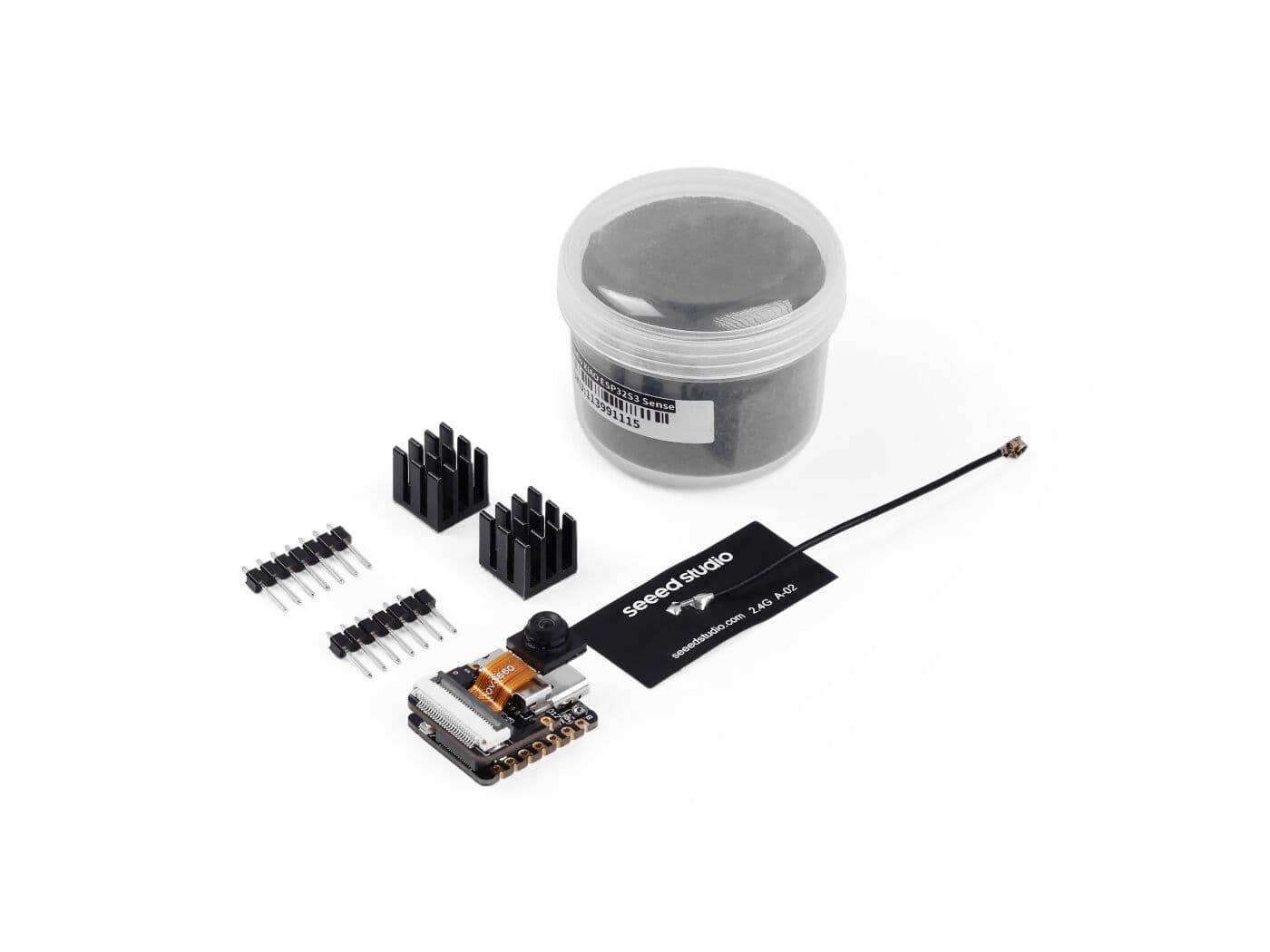 XIAO ESP32-S3 Sense - 2.4GHz Wi-Fi, BLE 5.0, OV2640 camera, digital microphone
