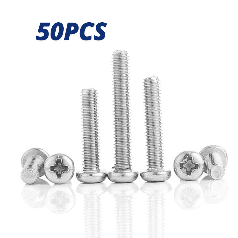 M4*30 50PCS Stainless Steel Long Screw