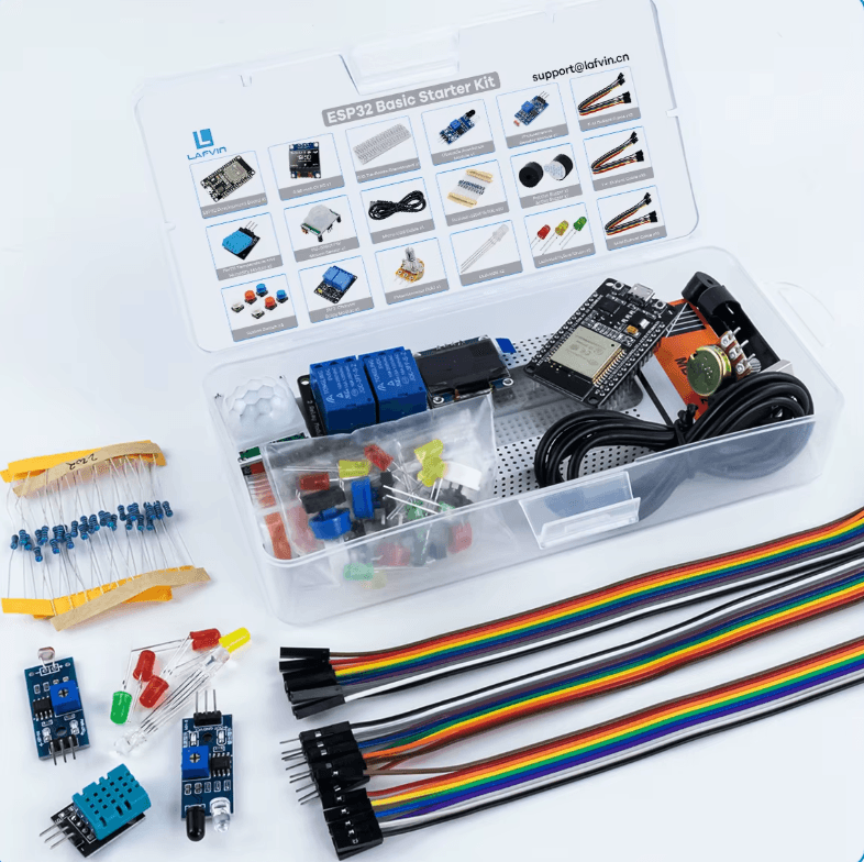 Basic Starter Kit for ESP32 ESP-32S WiFi IOT D Basic Starter Kit for ESP32 ESP-32S WiFi I OT Development Board with Tutorial Compatible with Arduino IDE