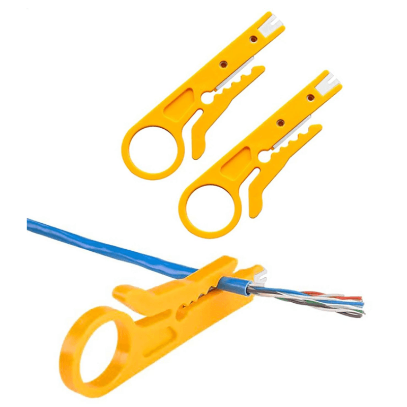 Punch Down UTP Cable Cutter Stripper Tool IDC Network - Yellow