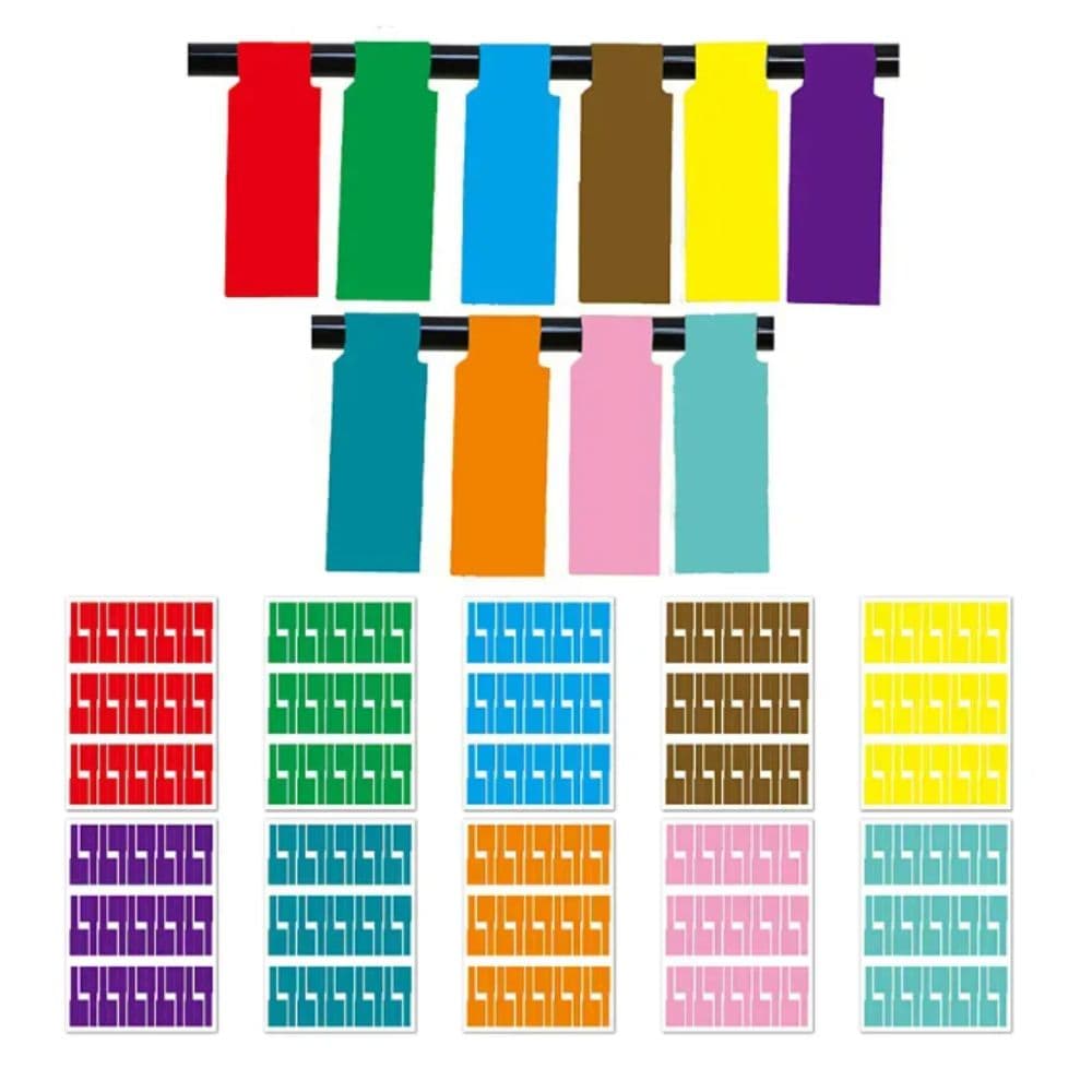 1 Page Self-Adhesive Cable Labels Waterproof Wire Marking Cable Tags Laser Printer Sticker Wiring Label Organizer