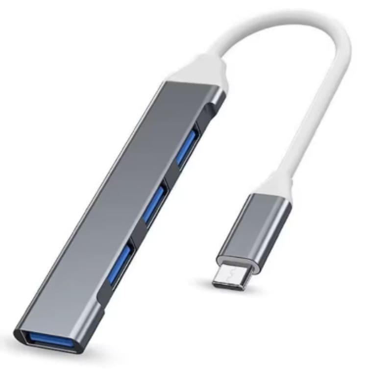 4 Port USB 3.0 Hub Multiport OTG Type-C USB Splitter
