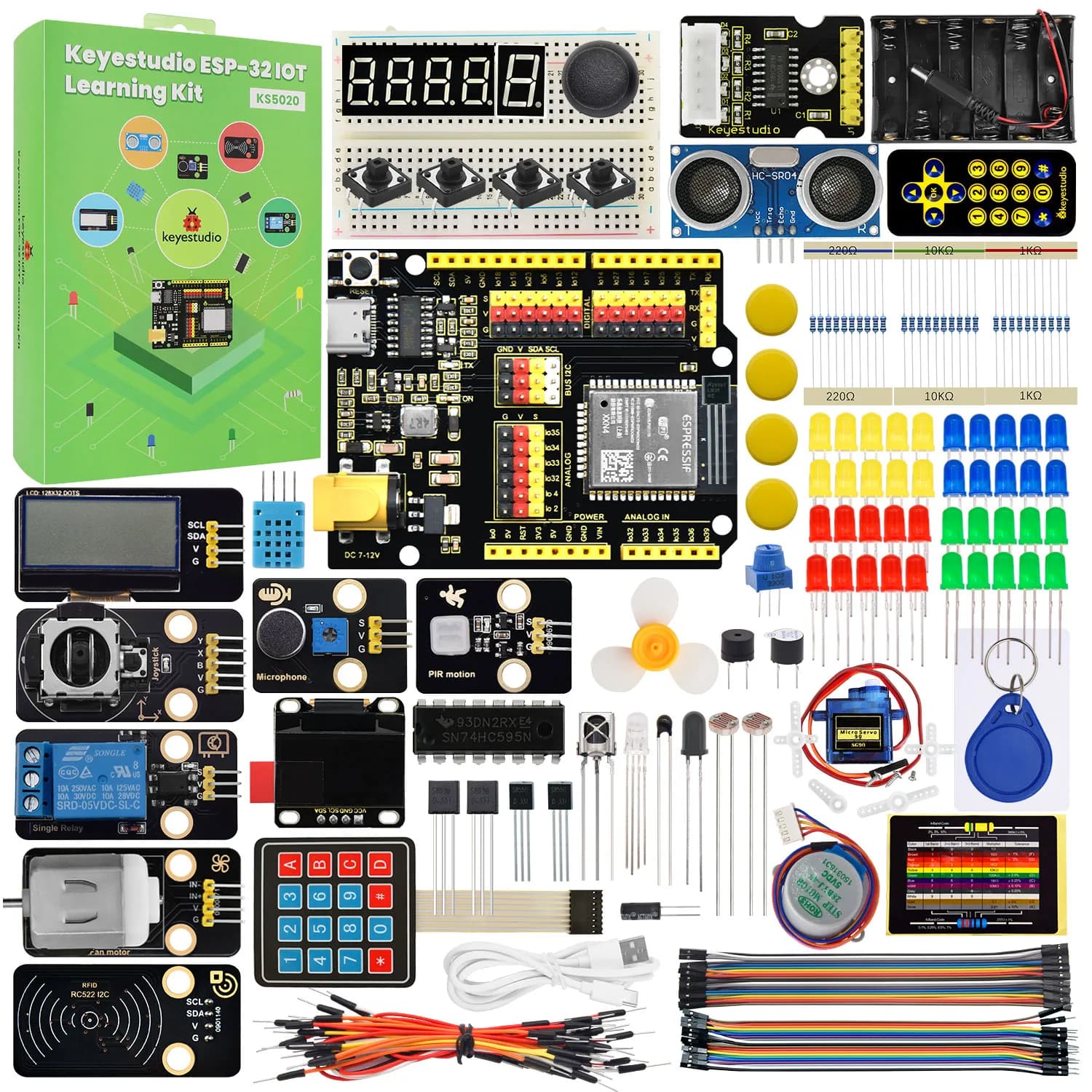 Keyestudio IOT ESP32 Learning Kit for Arduino With 130+ Projects
