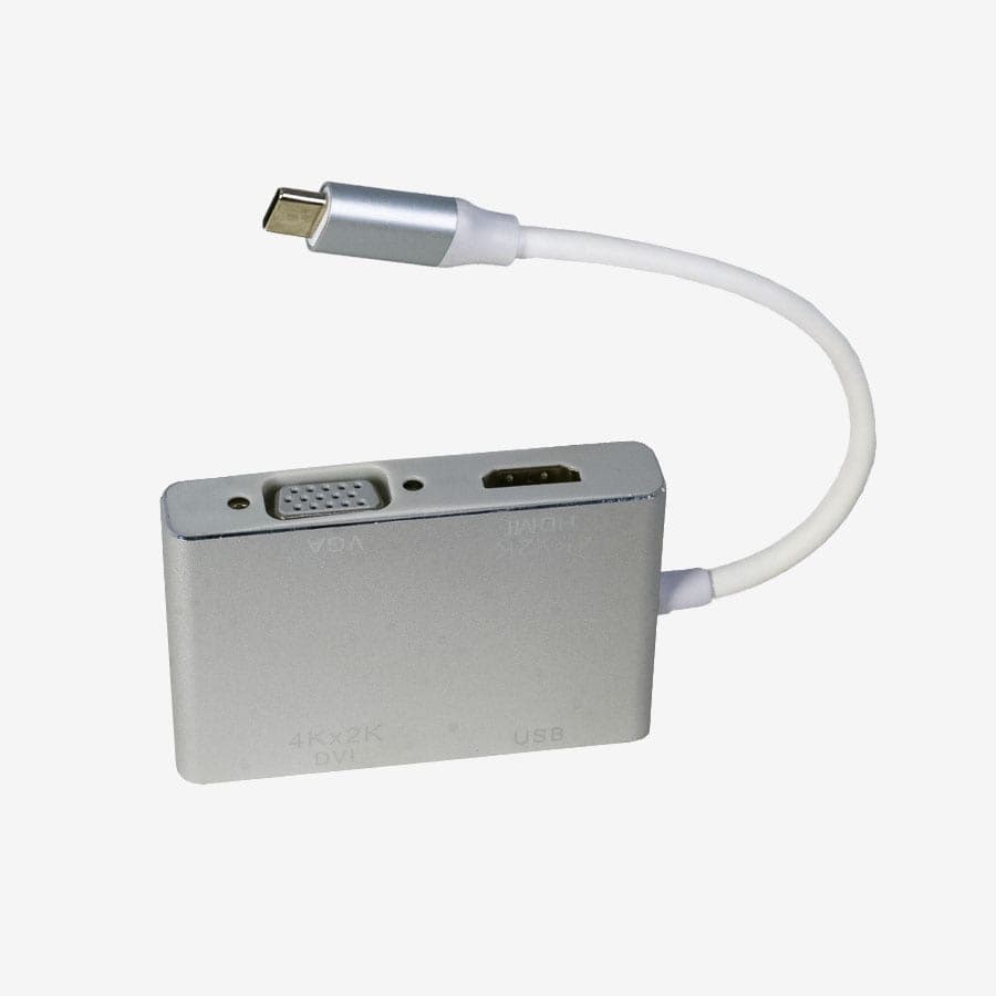 MIIC TYPE C TO VGA HDMI & USB 4 IN 1 Adapter