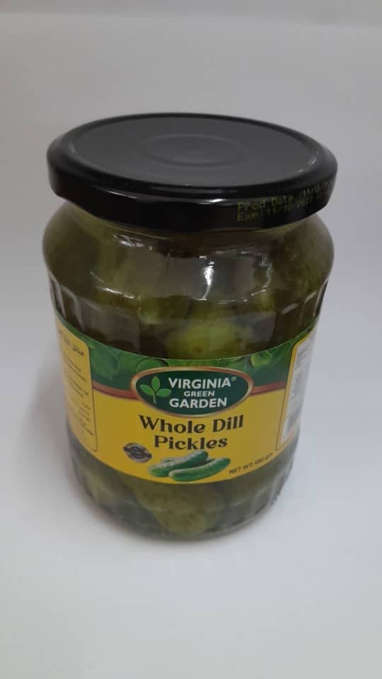VG Whole Dill Pickles 680g