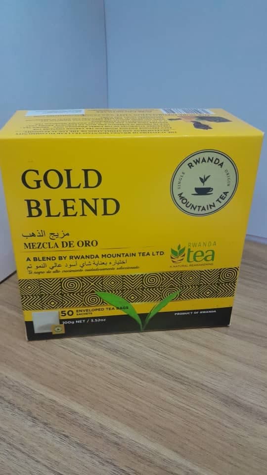 Rwanda Mountain Gold Blend Tea 50 Bags