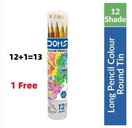 Doms Colour Pencil 12 Shades + 1