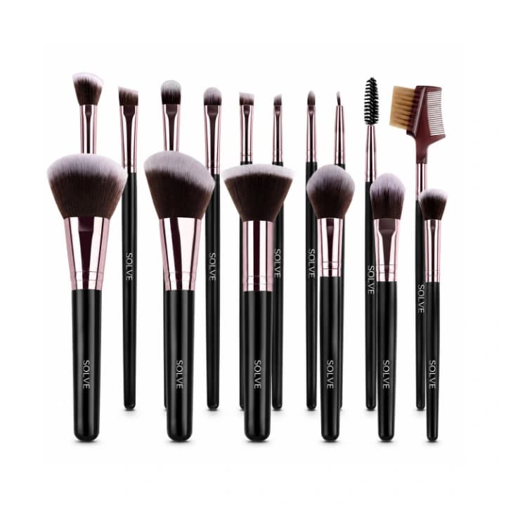 16 Pcs Premium Synthetic Makeup Brush Set