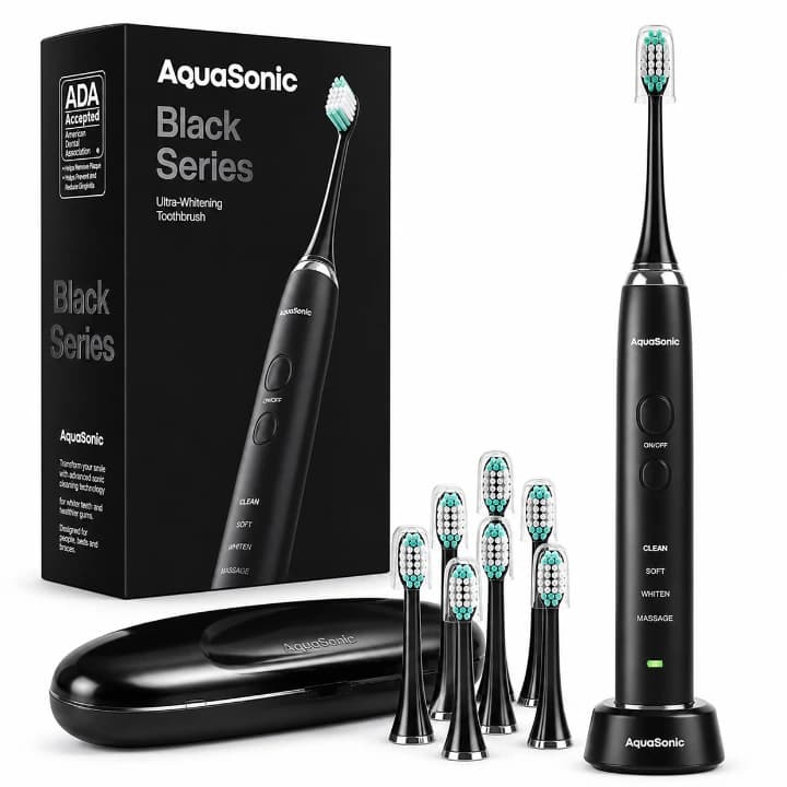 Aquasonic Black Series Ultra Whitening Toothbrush