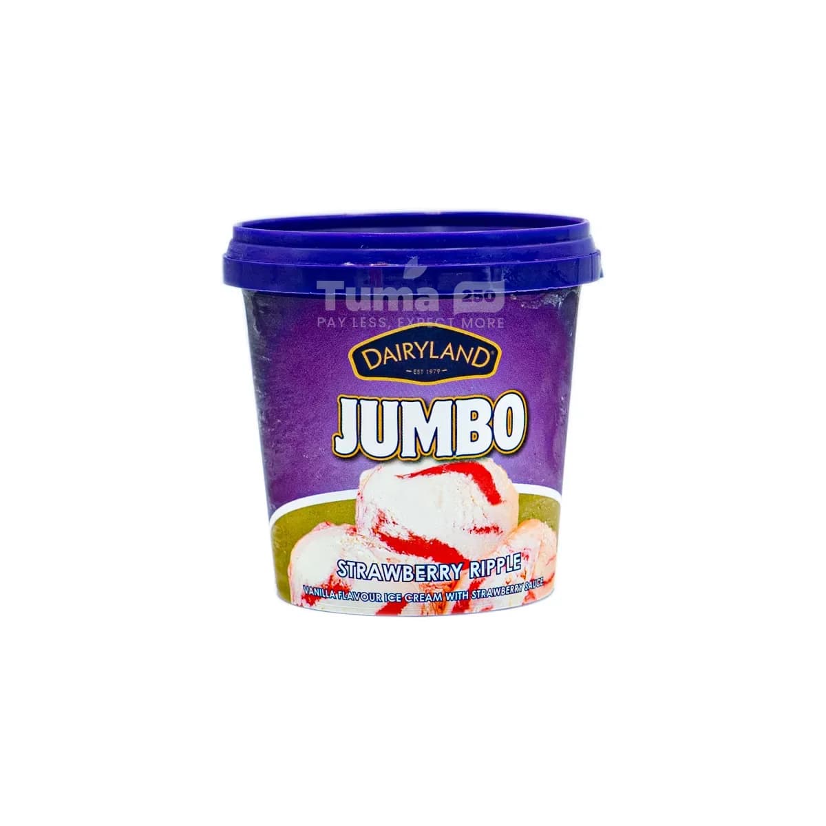 Dairyland Jumbo Strawberry Ripple Ice Cream 175ml