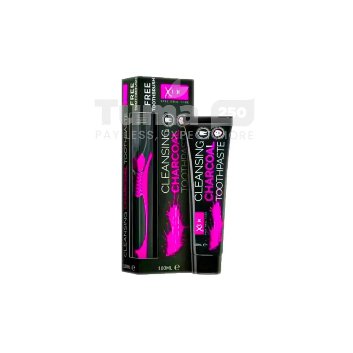 XOC Cleansing Charcoal Toothpaste +Toothbrush 100ml