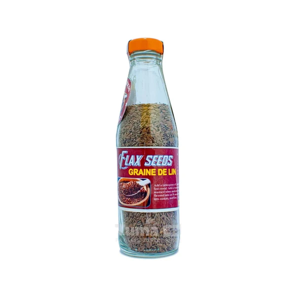 Flax Seeds In Glass Bottle (Graine de lin)