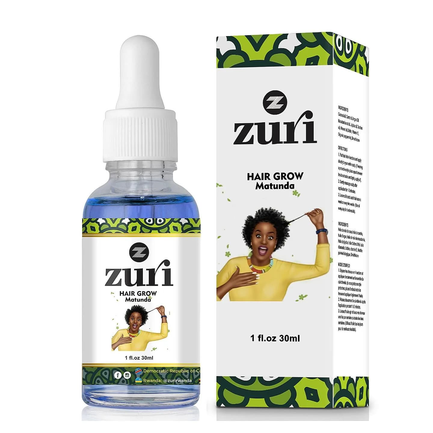 ZURI POUSSE CHEVEUX MATUNDA 30ML