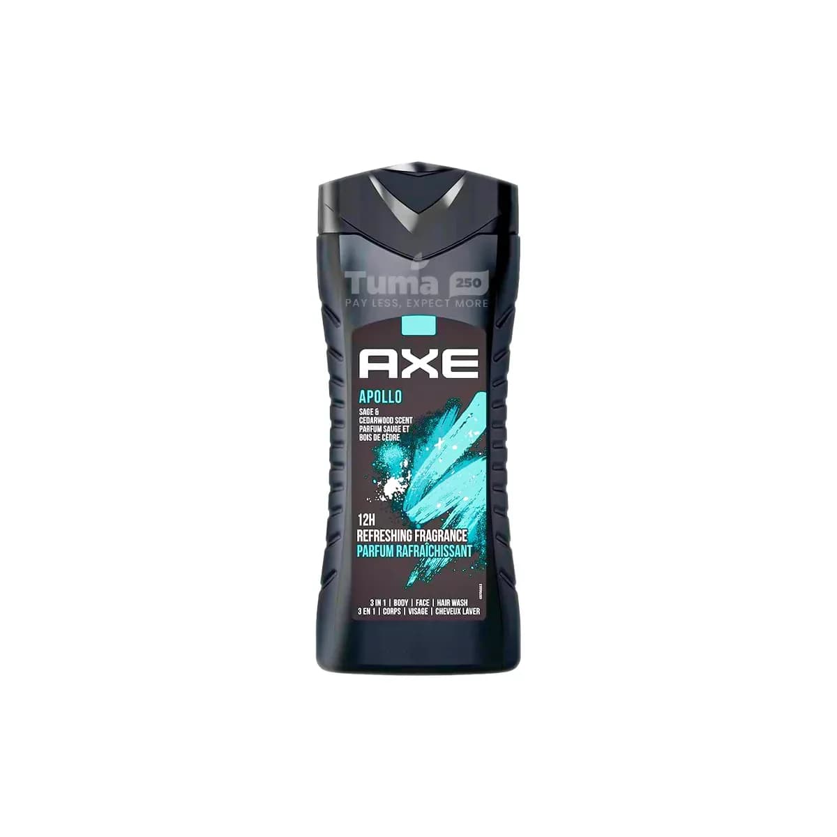 Axe Apollo 3in1 (Body,Face & Hair) Body Wash 400ml