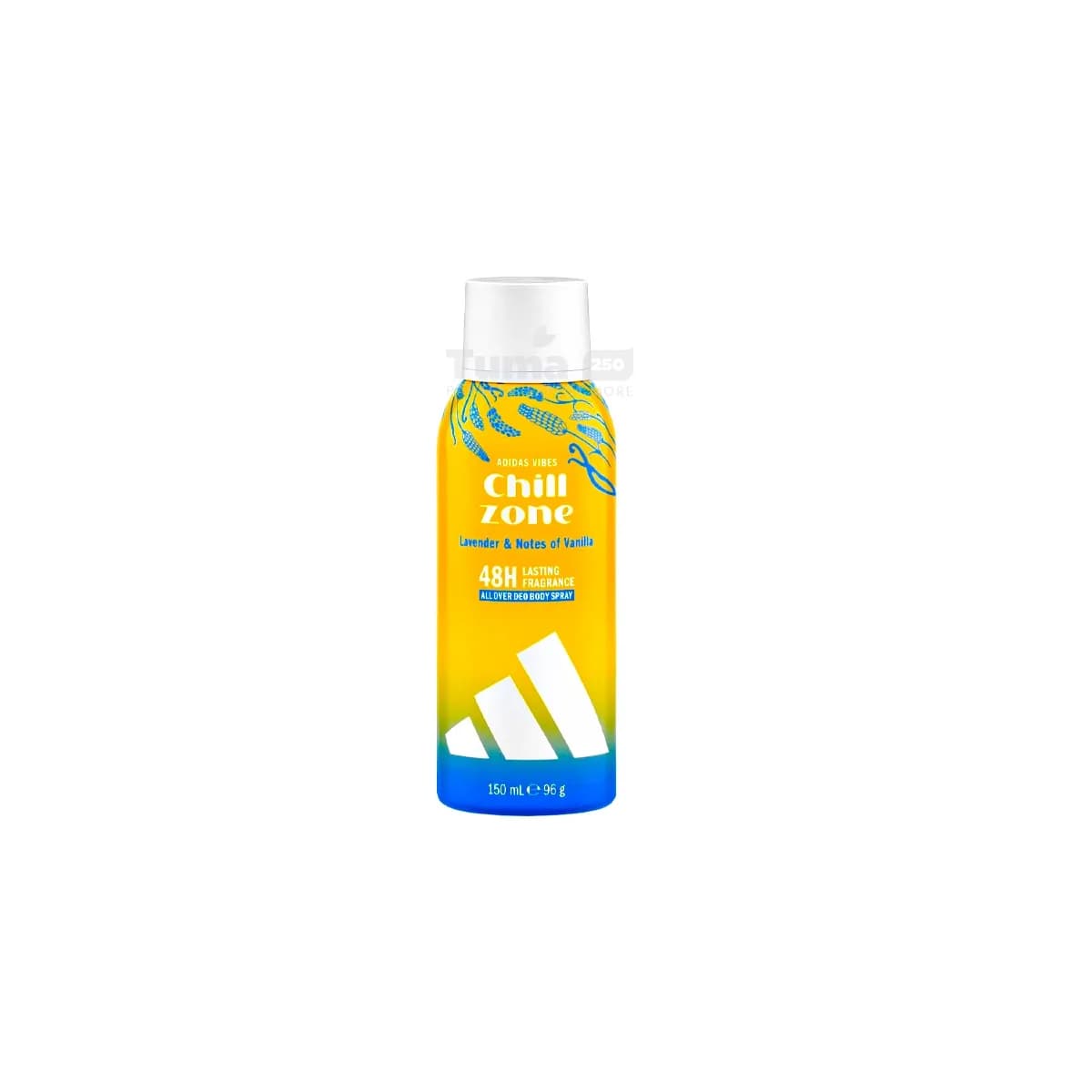 Adidas Chill Zone With Lavender & Notes Of Vanilla Fragrance 150ml 48h