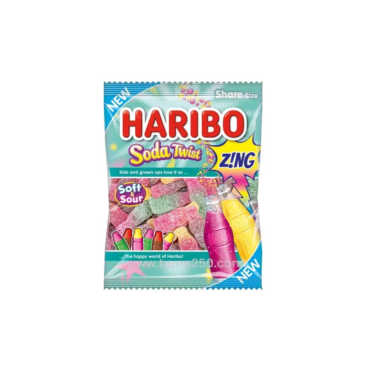 Haribo Soda Twist Zing 140g