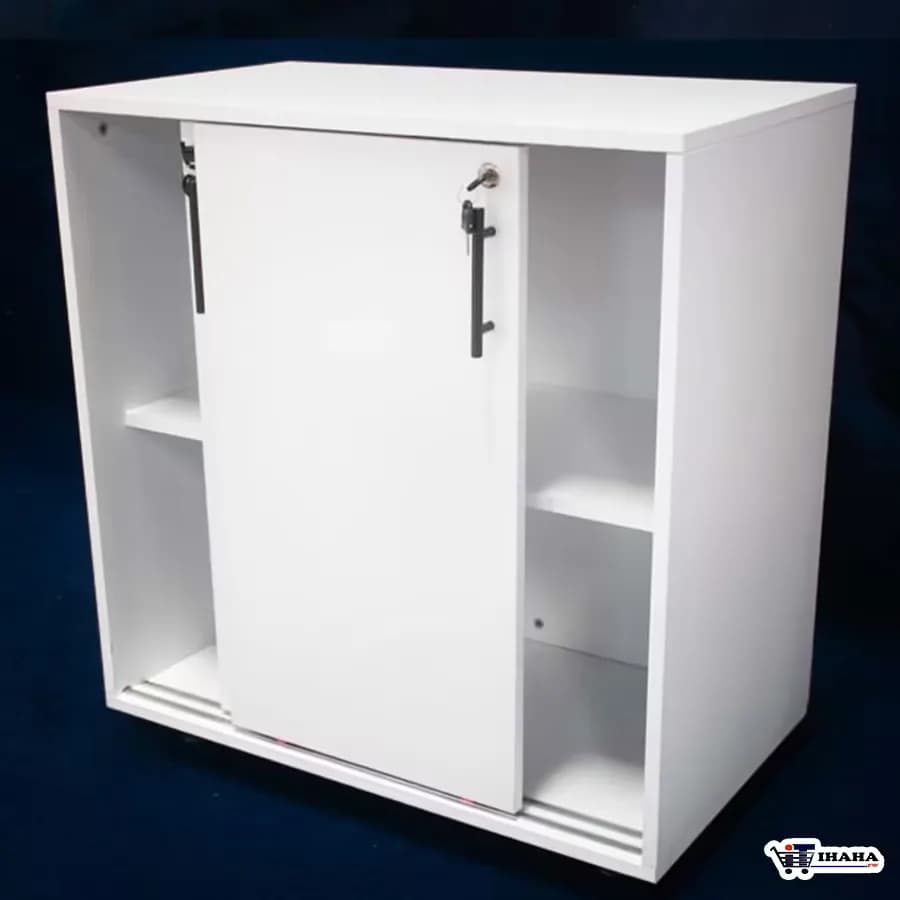 Ihaha designed Sliding cabinet (white)